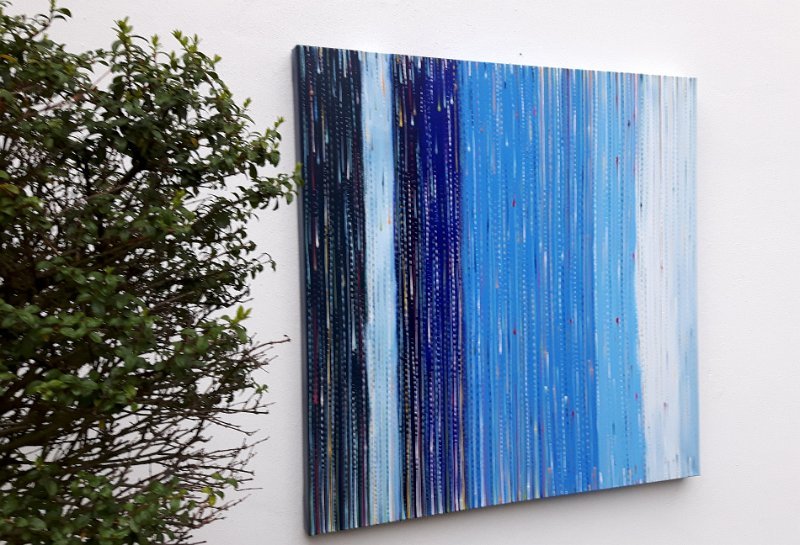 coloured lines 8 2016 80x80 Acryl-Lack auf LW